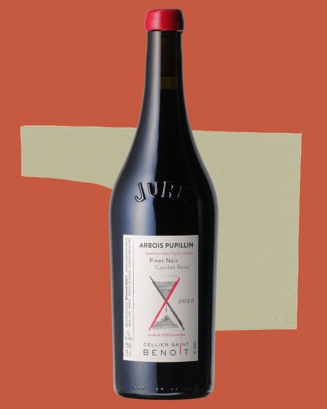 Cellier Saint Benoît - Pinot Noir Courbes Raies Arbois Pupillin Rouge 2022