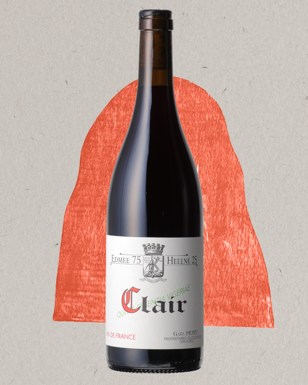Gaël Petit - Edmée 75 & Hélène 25 VDF (Tavel) Clair Rosé/Rouge 2023